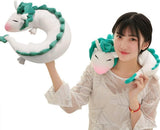 Dolce piccolo drago bianco Chihiro Cuscino per il collo Animazione giapponese Cuscini ortopedici cervicali Naty Shop