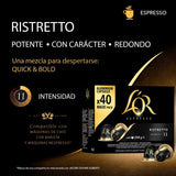 Capseln aus Aluminium, Ristretto, Intensität 11, 40 Stück, 208 g