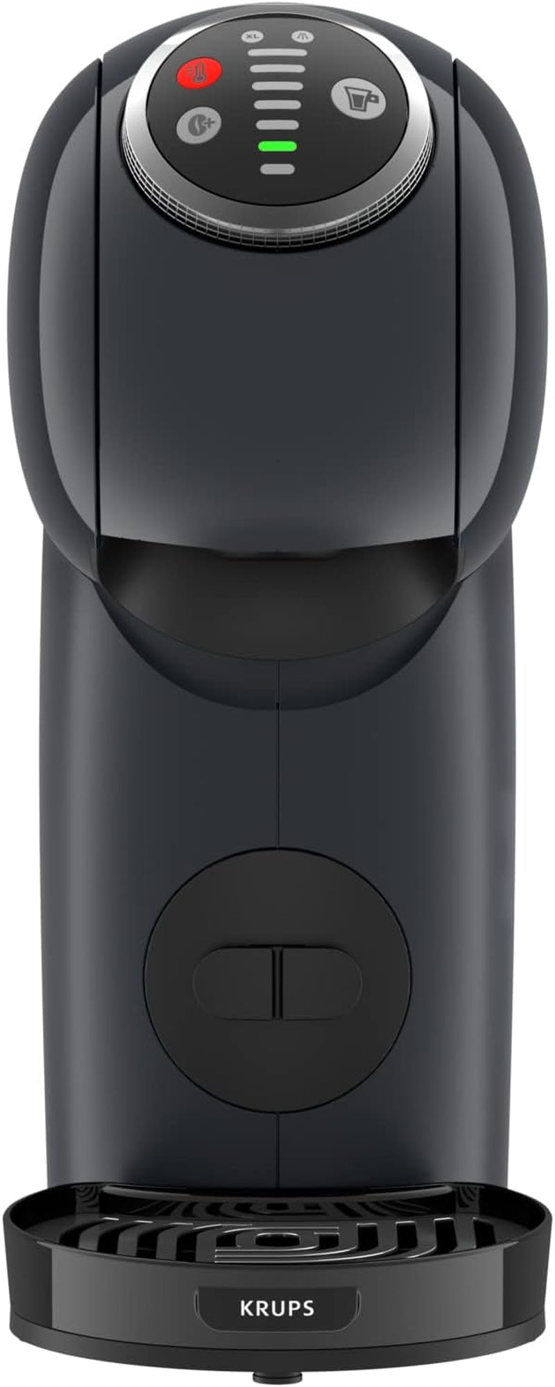 NESCAFÉ Dolce Gusto Genio S Plus di Krups, macchina da caffè a capsule compatta, capacità 0,8 litri, 1500 watt, avviso di decalcificazione automatica, grigio siderale, KP340B