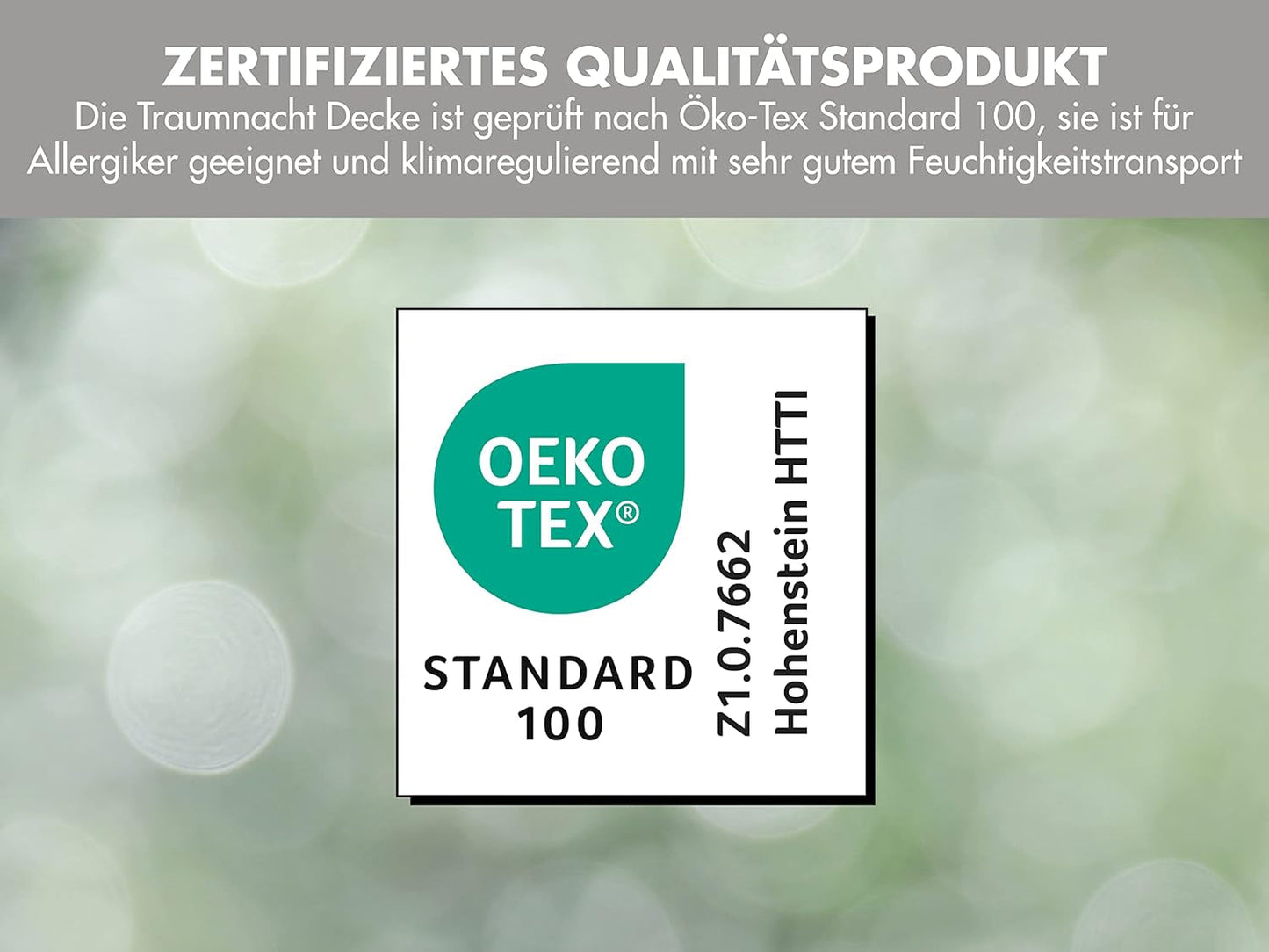 Coperta a risparmio energetico Traumnacht - Coperta invernale extra calda con un peso dell'imbottitura di 1.685 g, 100% microfibra, lavabile a 60 gradi, 135X200 cm, certificata Oeko-Tex, prodotta secondo lo standard di qualità tedesco Copriletti e trapunte Naty Shop