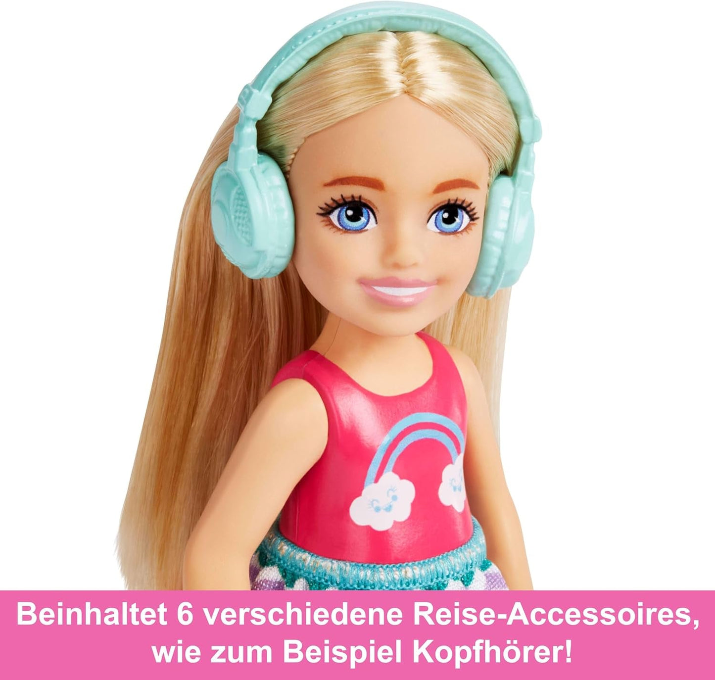 Barbie Chelsea Doll e accessori Set da viaggio per cuccioli da 6 pezzi, inclusa gabbia per cani HJY17
