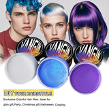 Tintura temporanea per capelli verde, Tonalità per capelli per uomo e donna, Pomata naturale per capelli, Cera colorante per capelli per feste, cosplay e Halloween, Natale, Tintura temporanea per capelli in crema (100 g, Verde) Naty Shop Tinture per capelli