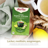 Yogi Tea - Tè verde con zenzero e limone, Tè ayurvedico biologico con spezie ed erbe aromatiche, Miscela di tè verde, zenzero e limone, Confezione da 3 tè Yogi, 3x17 bustine di tè (51 bustine di tè in totale), Ideale come regalo
