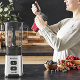 Frullatore Pulseo LM17GD, 400 W, 4 lame, 700 Ml, Contenitore portatile 600 Ml Cucina Naty Shop