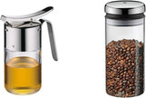 WMF Dispenser per sciroppo/miele Barista da 240 ml, barattolo in vetro e serbatoio da 1 litro, altezza 21,5 cm, barattolo con coperchio, contenitore per chicchi di caffè, barattolo per cereali, barattolo per alimenti con ampia apertura di riempimento Scatole per alimenti Naty Shop Storage Box Pack