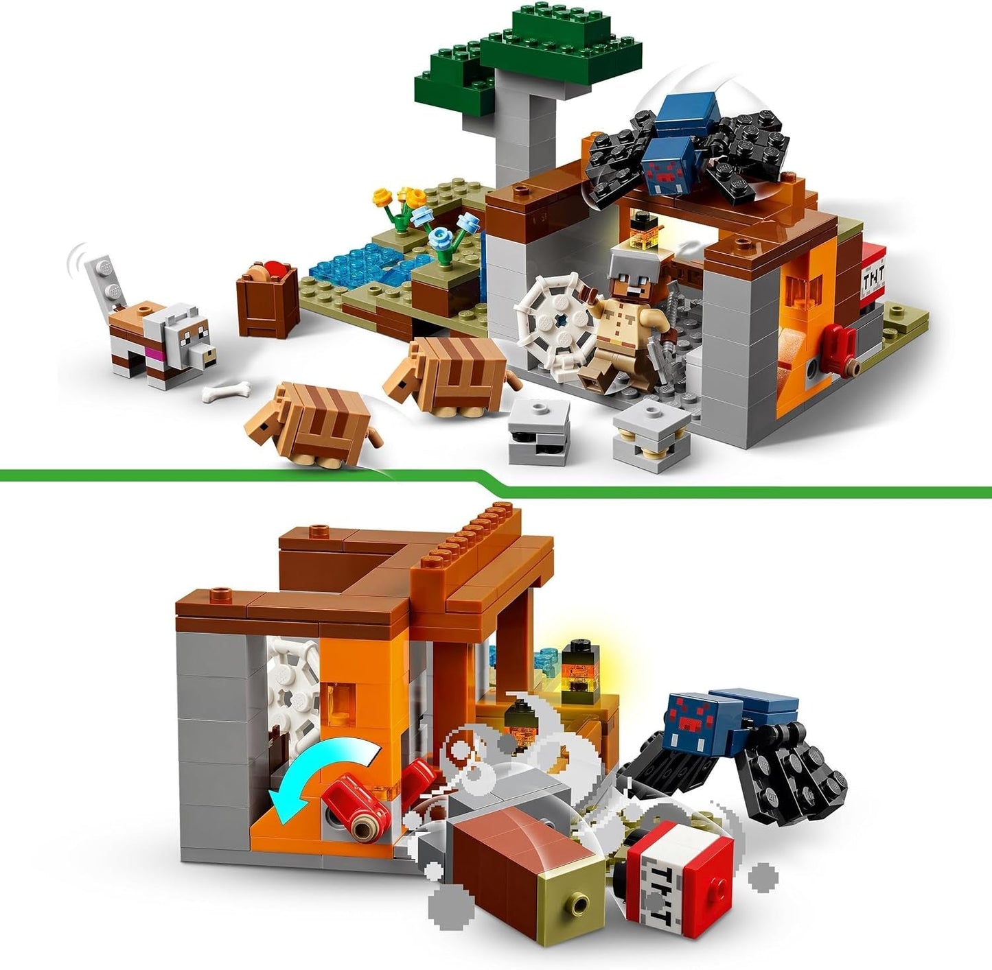 LEGO Minecraft Dungeon Mine Expedition Videogioco Set di minifigure Personaggio giocattolo da costruzione Regalo per ragazzi e ragazze 8 anni 21269 Set da costruzione Besuche den LEGO-Store