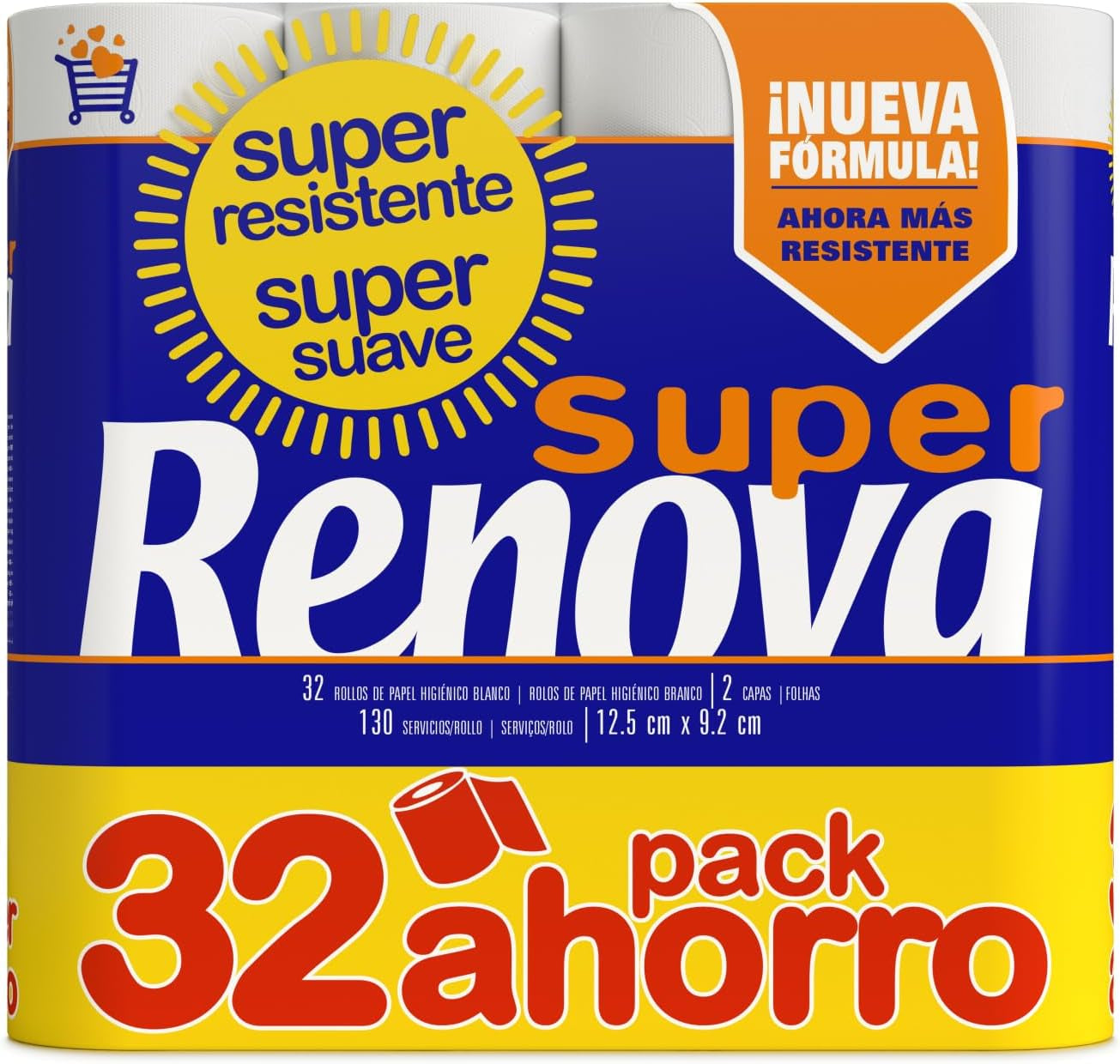 Carta igienica Renova Super Blanco, 32 rotoli