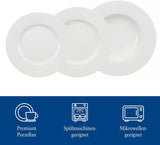Villeroy & Boch Wonderful World Servizio Piatti 12 Pezzi, Lavabile in Lavastoviglie e Utilizzabile nel Microonde, Bianco, Piatti, Stoviglie, Porcellana, Piatti Piani, Set, Servizio Piatti Moderno, Porcellana Premium