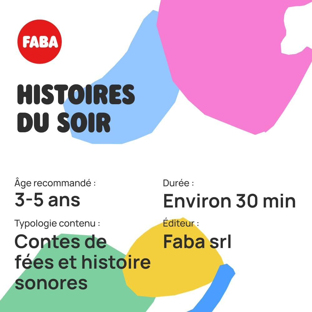 Figura sonora - Racconti serali - Fiabe e racconti sonori - Giocattolo, contenuti educativi, bambini 3 - 5 anni, versione francese Jucarii Bebe Naty Shop