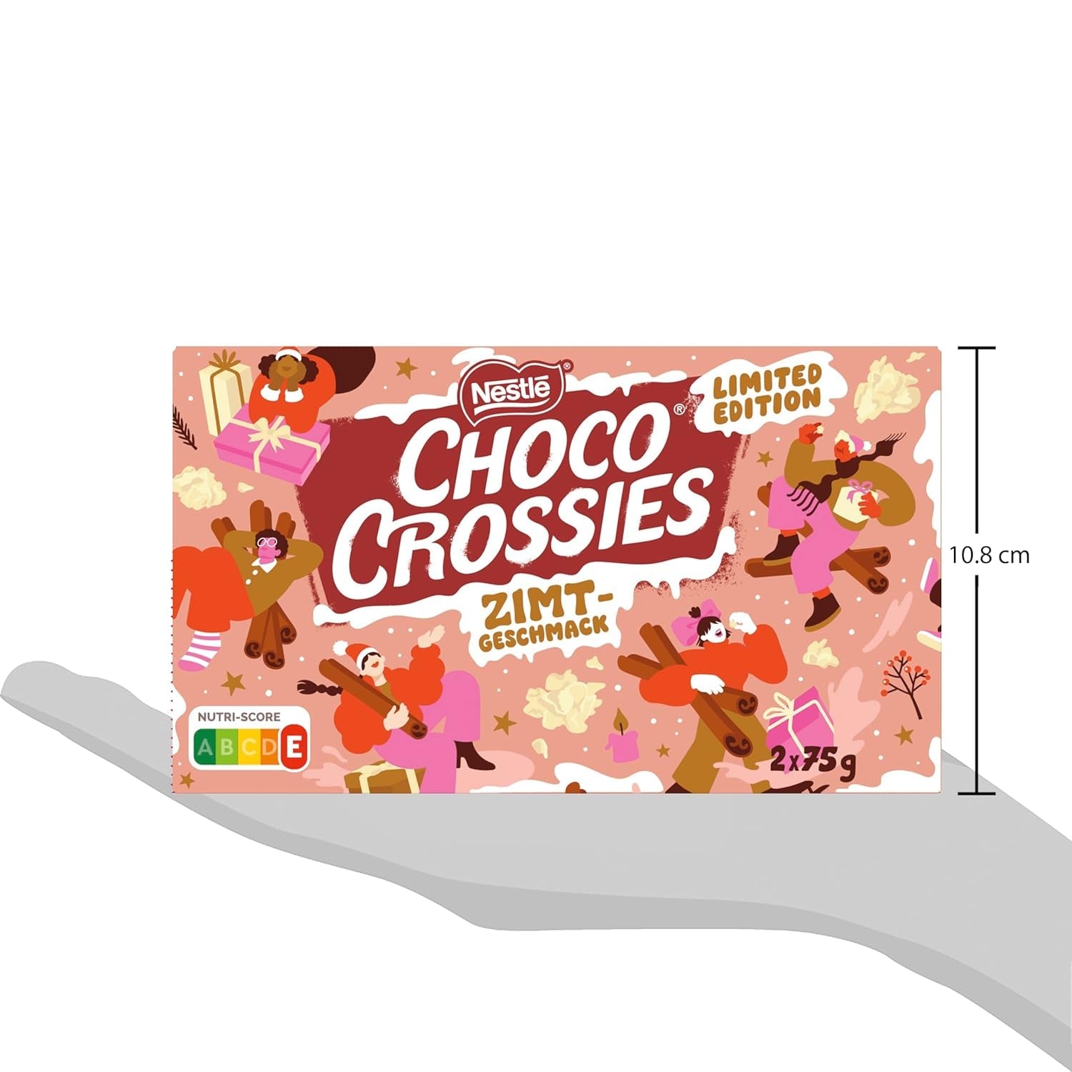 Nestlé Fiocchi leggeri di cannella e mandorle croccanti ricoperti di glassa bianca che si scioglie in bocca e aroma di cannella, confezione da 4 (2 x 75 g ciascuno)