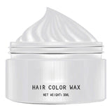 Tintura per capelli bianca naturale, Tintura per cera per capelli bianca, Tintura per capelli bianca naturale unisex, Tintura per capelli bianca, Cera per capelli per feste cosplay di Halloween, Cera per tinture per capelli per feste, 30ML Tintura per capelli Naty Shop Titolo predefinito