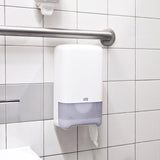 Tork 127530 Carta igienica morbida Midi di qualità avanzata per dispenser di carta igienica Tork T6 doppio rotolo / Carta igienica morbida resistente agli strappi a 2 veli, confezione da 27 (27 x 100 metri)