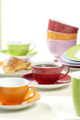 Ritzenhoff & Breker Doppio Servizio Caffè, 12 Pezzi, Porcellana, Rosso