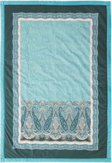 BASSETTI cotone quadri SABBIONETA colore BLU B3 misura 135X190 Piumini e trapunte Naty Shop Turchese 135 X 190 Cm