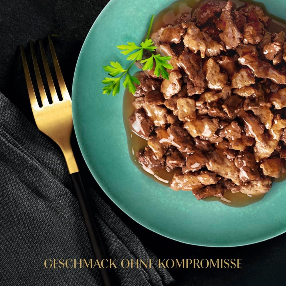 Alimento umido per gatti Sheba Selection in buste porzionate con pollo e manzo in salsa 28x85g