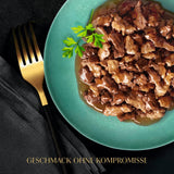 Alimento umido per gatti Sheba Selection in buste porzionate con pollo e manzo in salsa 28x85g