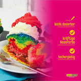 Decocino Set coloranti alimentari al neon - 3 pezzi - Rosso, rosa, viola - Colorante alimentare ad alto dosaggio - Per colorare torte, muffin, cupcake - Senza gusto