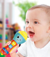 Clementoni - Microfono Baby, Gioco di Musica Elettronica per la Prima Infanzia, Giocattolo 10-36 Mesi, Centro Attività con Luci e Suoni, 17931 Baby Toys Naty Shop