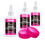 Colorante alimentare liquido, set colorante alimentare Red Velvet per torte da forno, amaretti, biscotti, colorante alimentare per decorare torte, liquido per colorare bevande (70 g x 3)