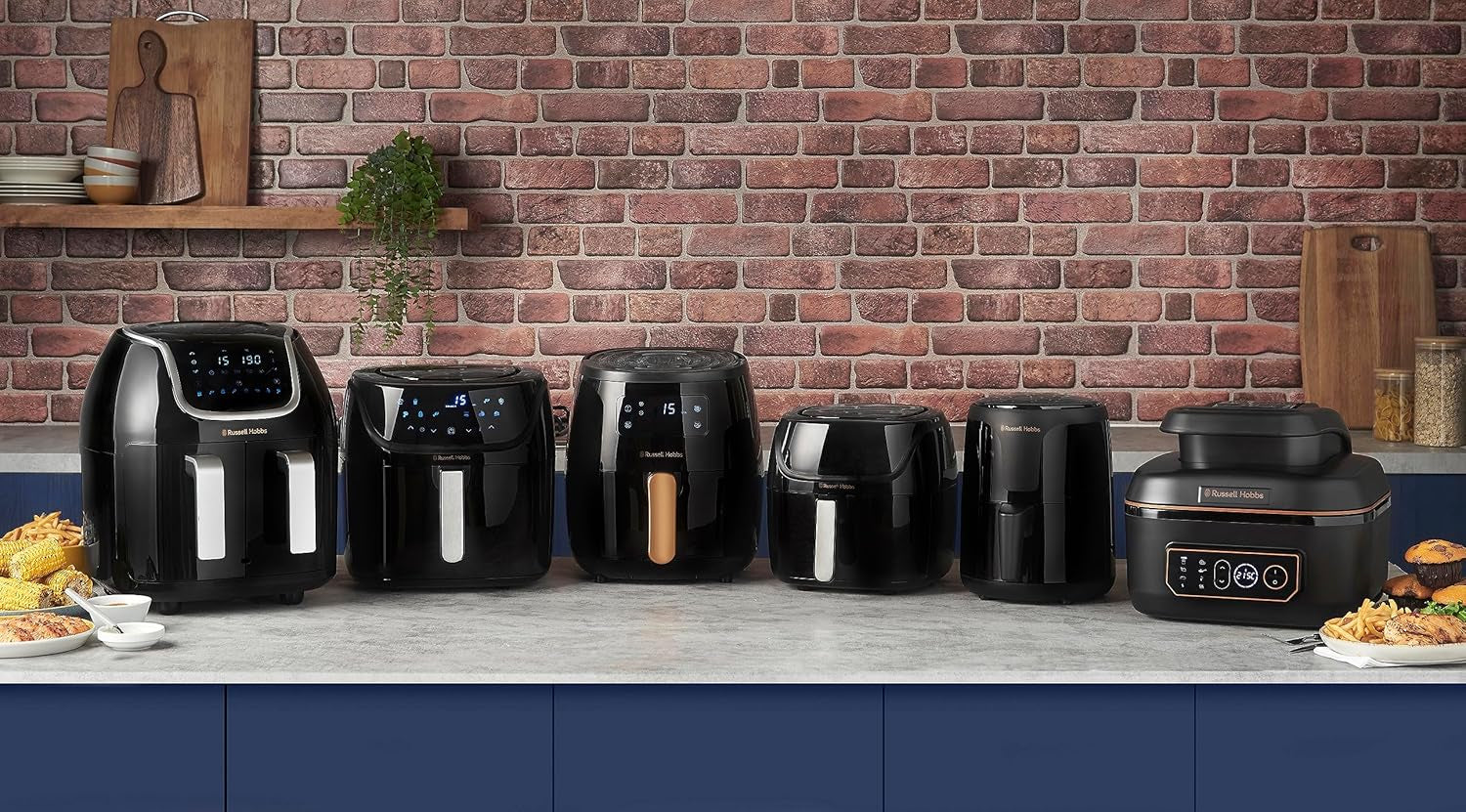 Russell Hobbs Air Fryer L 4L Friggitrice ad aria rapida, 7 funzioni di cottura, 10 programmi Elettrodomestici Naty Shop