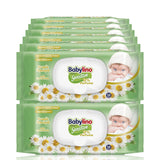 Salviette per neonati sensibili, 0% di profumo, 98% di formula naturale che ripristina l'equilibrio del pH della pelle, Sigillo di freschezza, 54 salviette