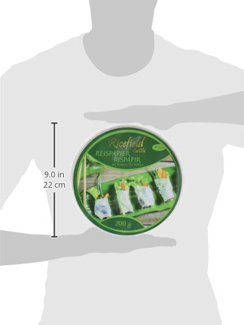 Carta di riso Ricefield, rotonda, 22 cm (1 x 0,2 kg)
