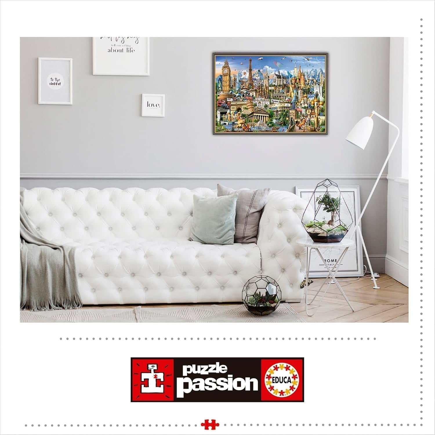 Educa - Puzzle 2000 pezzi per adulti | Monumenti d'Europa, puzzle 2000 pezzi per adulti e bambini dai 14 anni, Attrazioni turistiche (17697) Puzzle Naty Shop