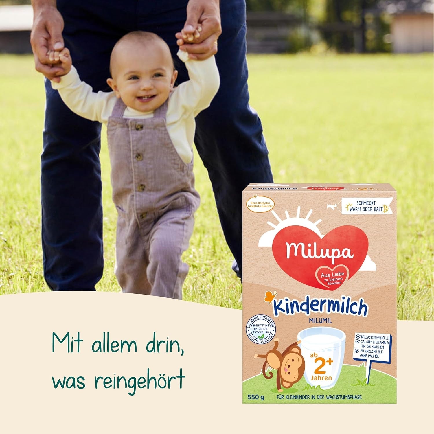 Milupa Milumil Latte di crescita 2+ - Da 1 anno - Per bambini piccoli in fase di crescita - 5 x 550 g