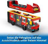 Autobus a due piani LEGO City, autobus giocattolo a due piani, set di veicoli per ragazze e ragazzi dai 7 anni, contiene 5 personaggi, incluso un bambino in carrozzina 60407 Set da costruzione Besuche den LEGO-Store