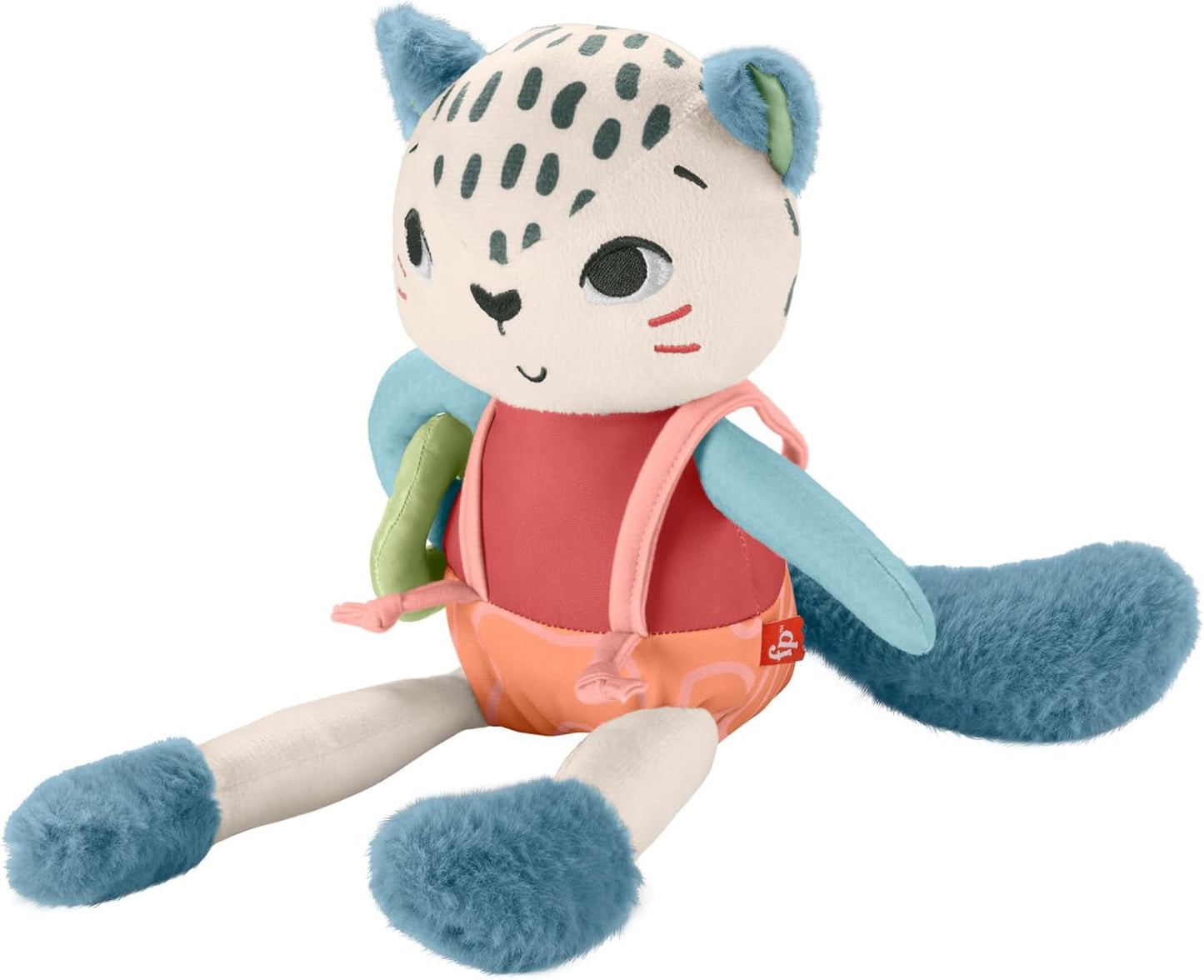 Elefante dalle orecchie giganti Fisher-Price - Adorabile peluche morbido con orecchie extra grandi, realizzato al 90% in plastica riciclata e imballaggio certificato FSC, per bambini dai 3 mesi in su, HKD63 Bebe Naty Shop Toys Snow Leopard