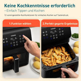 COSORI Friggitrice ad Aria Calda Airfryer, Friggitrice ad Aria XXL 12 in 1 da 6,2 L, Friggitrice ad Aria Calda con Finestra di Visualizzazione e Promemoria di Mescolamento, 80 Ricette Elettrodomestici Naty Shop