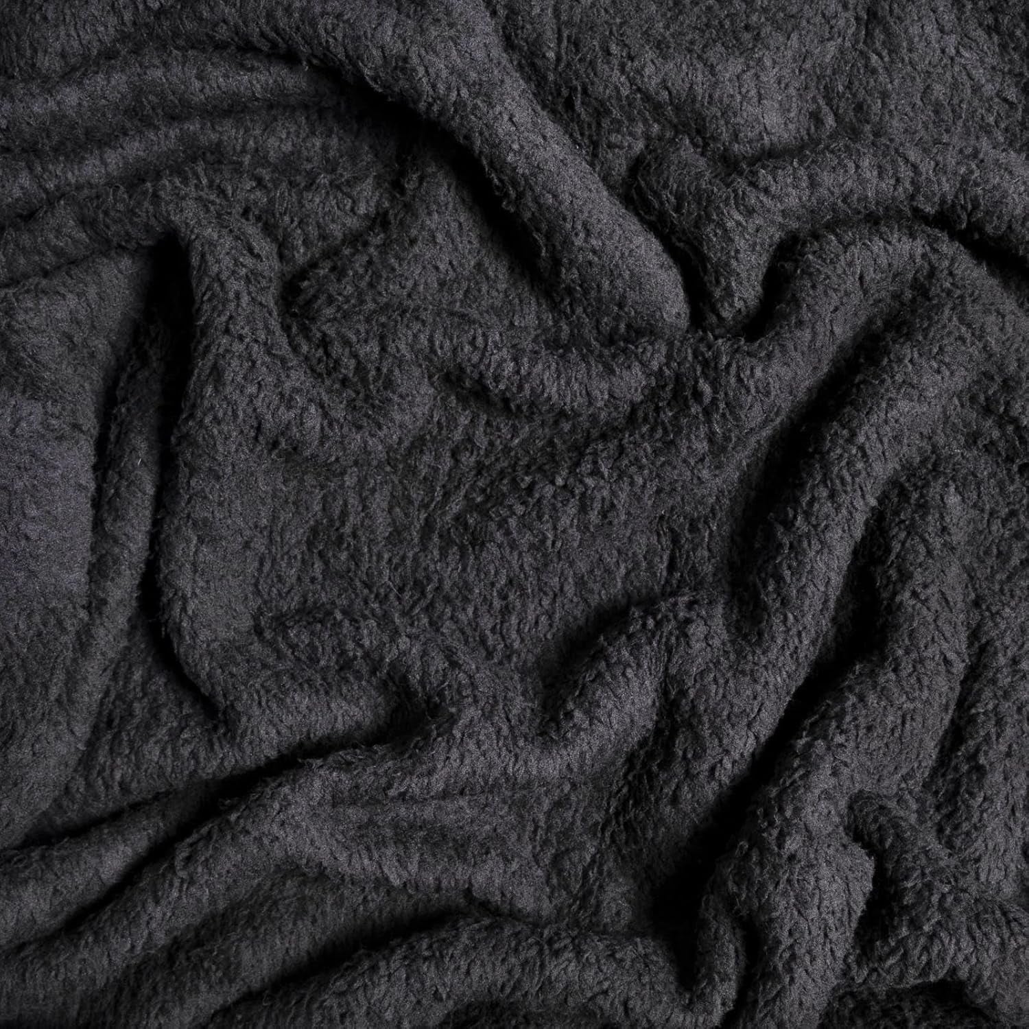 Brentford's Teddy Coperta in Pile Coperta da Letto Grande Peluche Super Morbida e Calda Copriletto per Divano Letto Nero - 150 X 200 Cm Letti e Coperte Besuche den Brentfords-Store