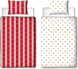 Piumino singolo ufficiale Manchester United FC, reversibile, rosso e bianco, senza copertura, trapunta da calcio, federa per cuscino, lavabile, perfetto per viaggi, pernottamenti, piumini e trapunte da 10,5 Tog Naty Shop Titolo predefinito