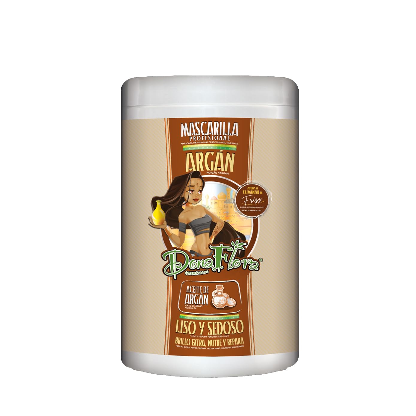 Maschera per capelli all'olio di Argan 1000g - Idratazione, lucentezza e protezione contro la rottura dei capelli - Per capelli setosi e morbidi - Senza parabeni e solfati - Per tutti i tipi di capelli Maschera per capelli Naty Shop Titolo predefinito