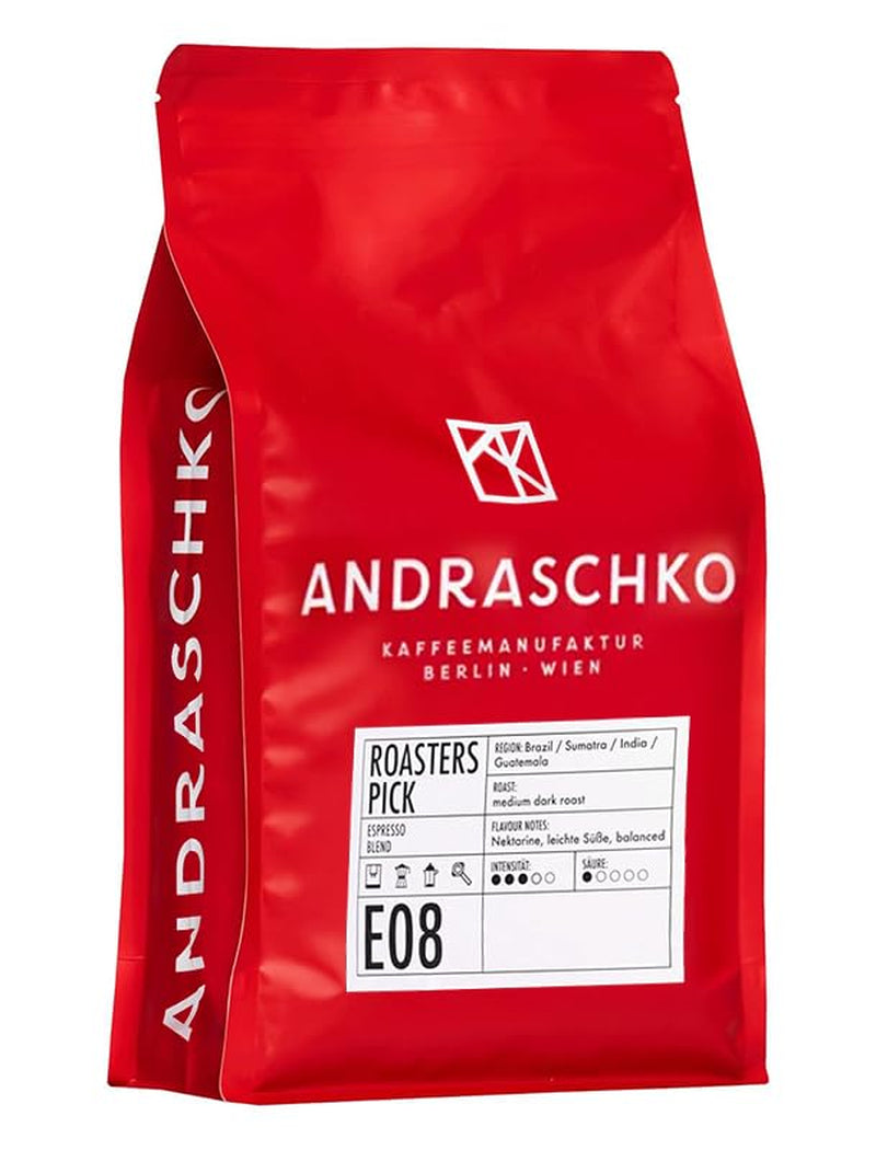 Roasters Pick Miscela Espresso - 100% Arabica, ganze Bohne - vielschichtige Röstung - frisch in Berlin geröstet - 500g