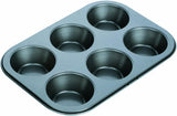 Backform, Nero, 26,5 X 18 X 3 Cm Stampi e teglie per cuocere Naty Shop 6 Muffin