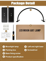 Lampadario Kalolary, Lash Lumière Pour Extensions De Cils Regglable À 360°, 3000K-6000K Demi-Lune Lamp, Lamp De Beauté (Lampada a mezzaluna)