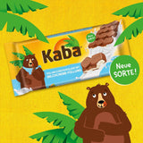 Barretta di cioccolato ripiena di cioccolato al latte intero e crema al latte Kaba, barretta di cioccolato fondente da 90 g con crema al latte leggera e sapore originale Kaba (confezione da 2)