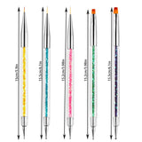 Nagel Pinsel 5 pezzi Nagel Art Fineliner Pinsel, Nagel Pinsel Set Pinsel per Nagellack Nail Brush Nagellack Pinsel Art Pen per design fai da te per nail art. (Vernice-1)
