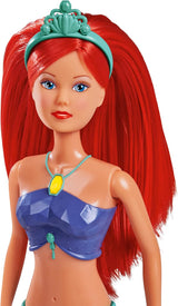 Simba 105733656 - Steffi Love Bambola Sirena Scintillante (39 cm) - Sirena Luminosa che Cambia Colore Arcobaleno Luminoso Giocattolo Impermeabile per Bambini dai 3 Anni in su