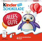 Kinder Chocolate (20 x 50 g) - Regalo di San Valentino per lui e per lei, dolci di Carnevale e Martedì Grasso - Barrette di cioccolato al latte ripiene - 20 confezioni da 4 barrette individuali ciascuna