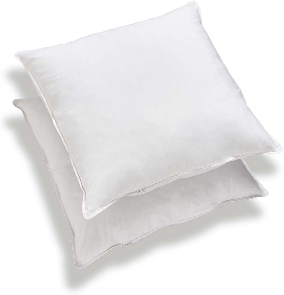 Bleu Câlin Set 2 cuscini rettangolari antiacaro e antibatterici, soffice comfort, T 60X60 Cm, 100% cotone, assortimento igiene perfetta Naty Shop cuscini standard