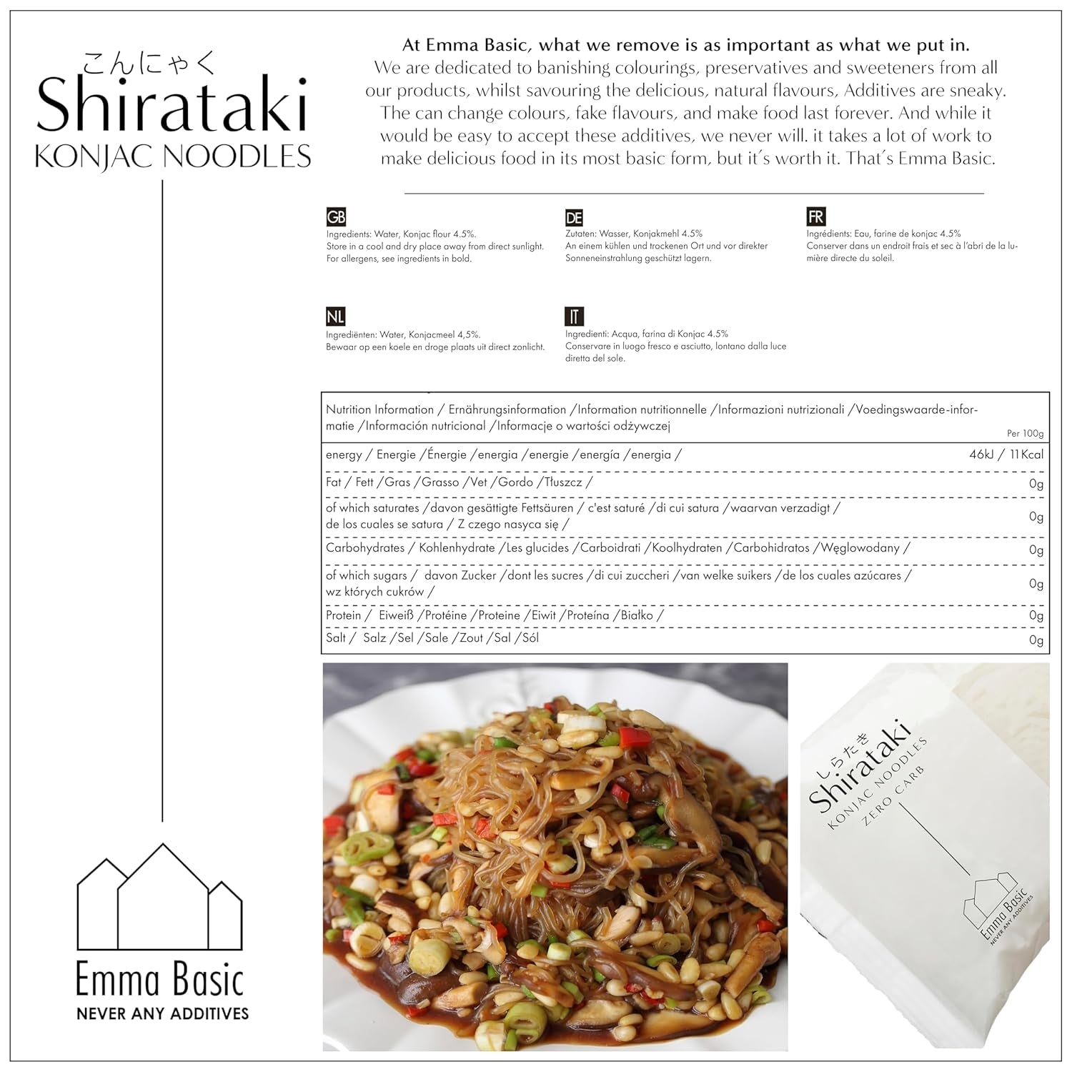 - Tagliatelle Shirataki Konjac 12x270g | Vegano | Senza glutine