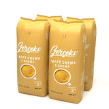 Caffe Crema E Aroma Kaffeebohnen 2kg (4x500g), Barista Kaffee schokoladig und säurearm, Espressobohnen kräftig, Bohnenkaffee mit Arabica und Robusta, fine Crema, ideale per Milchkaffee