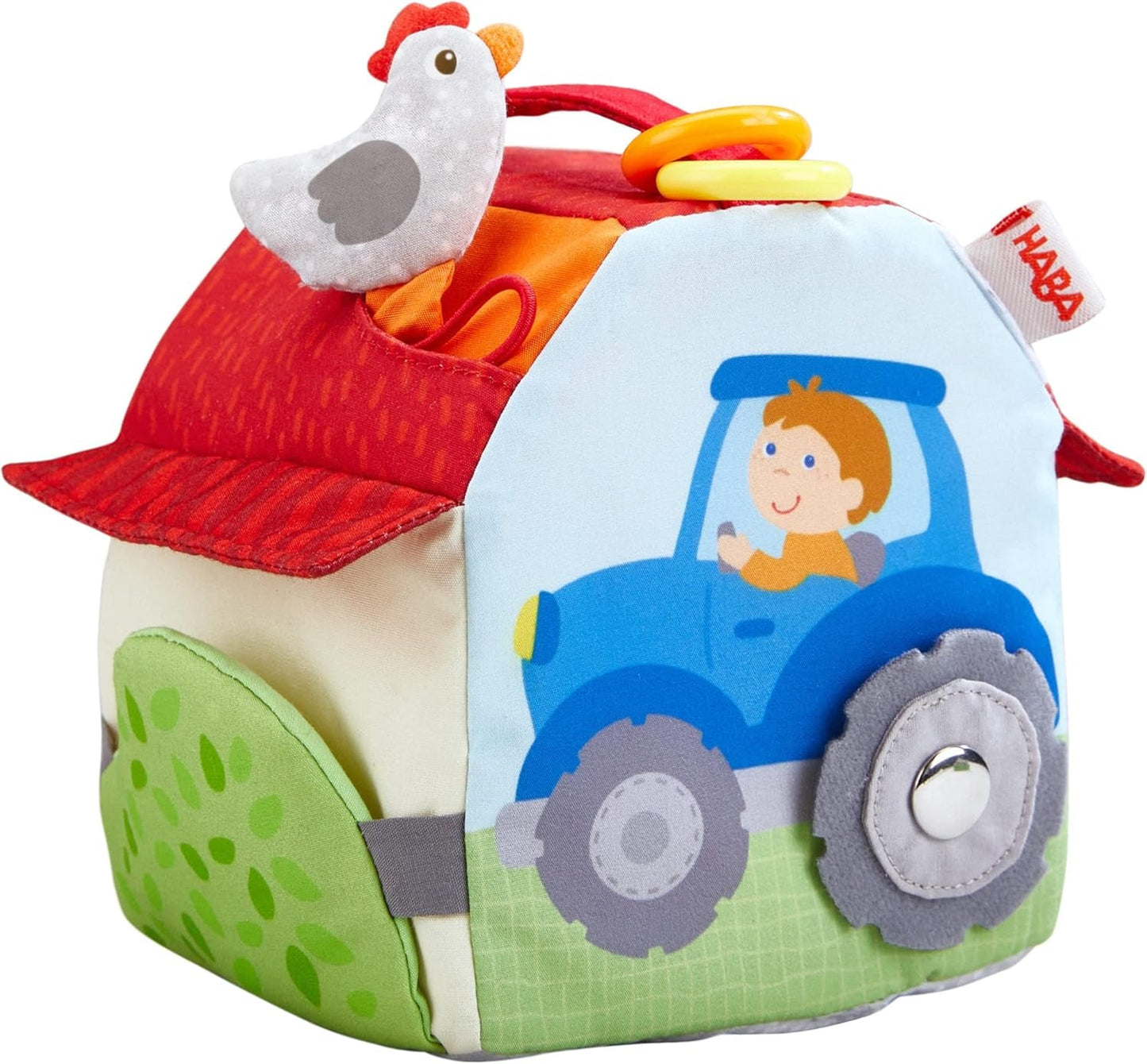 HABA 306383 - Fattoria dei cubi da gioco, giocattolo multifunzionale da 6 mesi Giocattoli per bambini Naty Shop