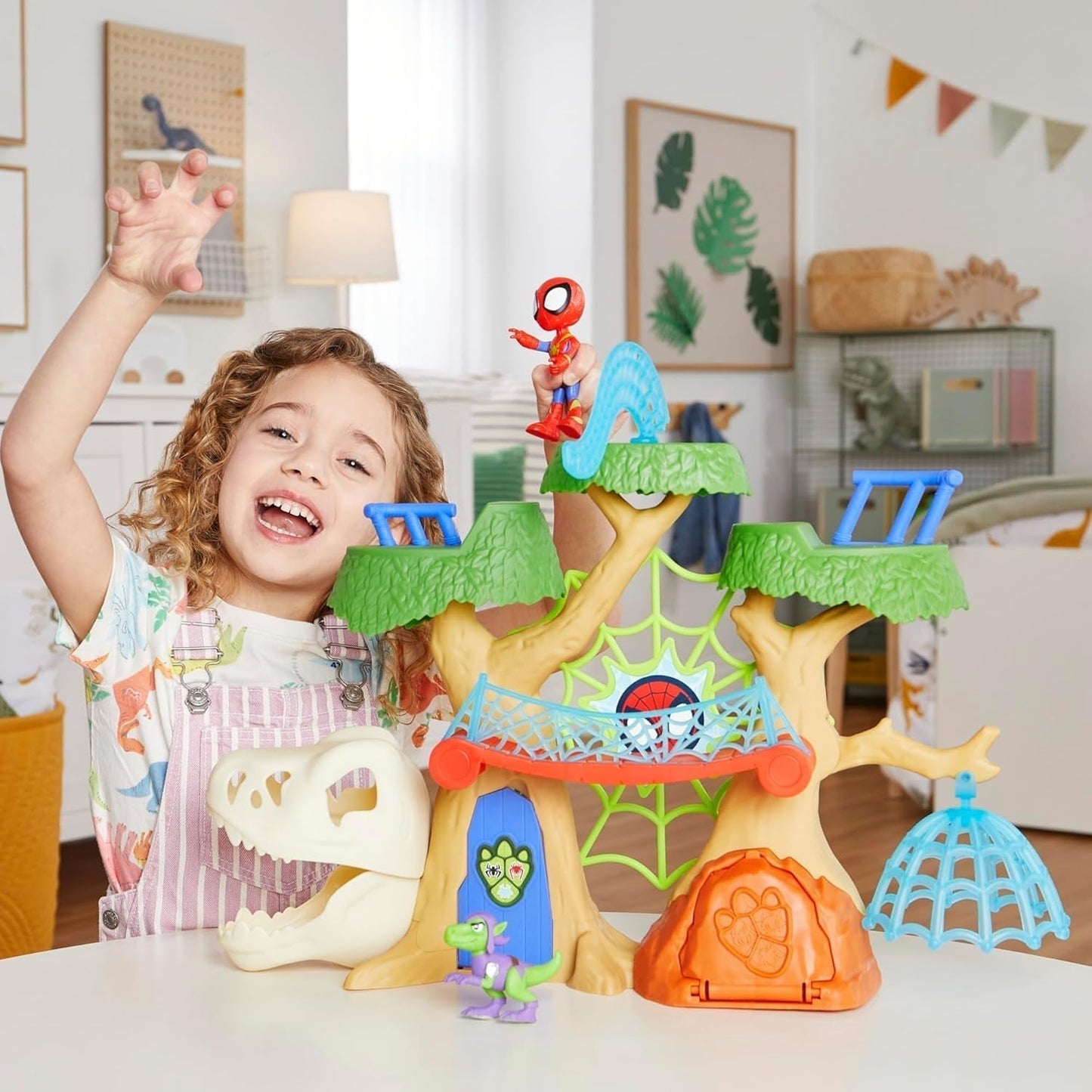 Marvel Spidey e i suoi super amici Dino Treehouse Supereroe Playset Action Figures Naty Shop