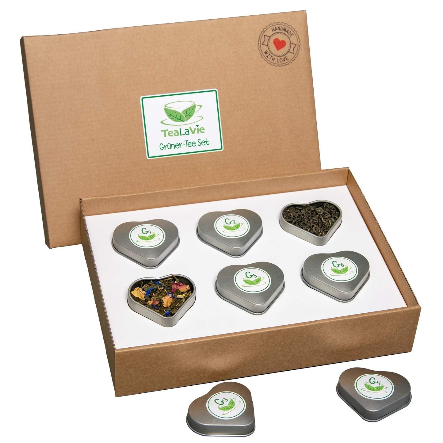 Tealavie Set regalo di 6 tè alla frutta (60 g) Set campione Confezione regalo Grazie Idee regalo per le colleghe Festa della mamma 2024