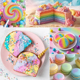 Glitter commestibili - Colorante alimentare in polvere 6G per cioccolato, fragole, muffin, torte, fondente (Viola)
