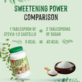 Dolcificante Stevia + Eritritolo 1:2, 1G = 2G Zucchero, 1 Kg Dolcificanti Naty Shop