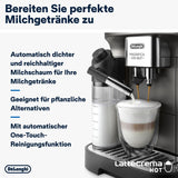 De'Longhi Magnifica Evo Next - Perfetto Espressore completamente automatico con montalatte LatteCrema, 13 bevande one-touch, macchina per caffè e cappuccino, touch screen a colori, titanio (ECAM312.80.TB)